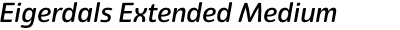 Eigerdals Extended Medium Italic